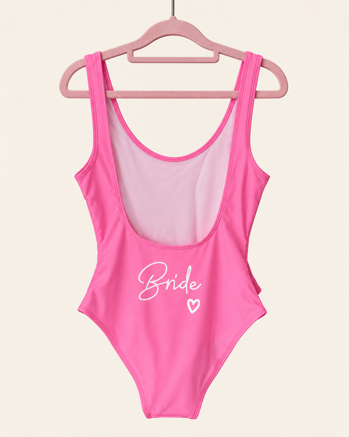 Traje de Baño Bride Rosa | Letras Doradas o Blancas | Tallas S, M y L