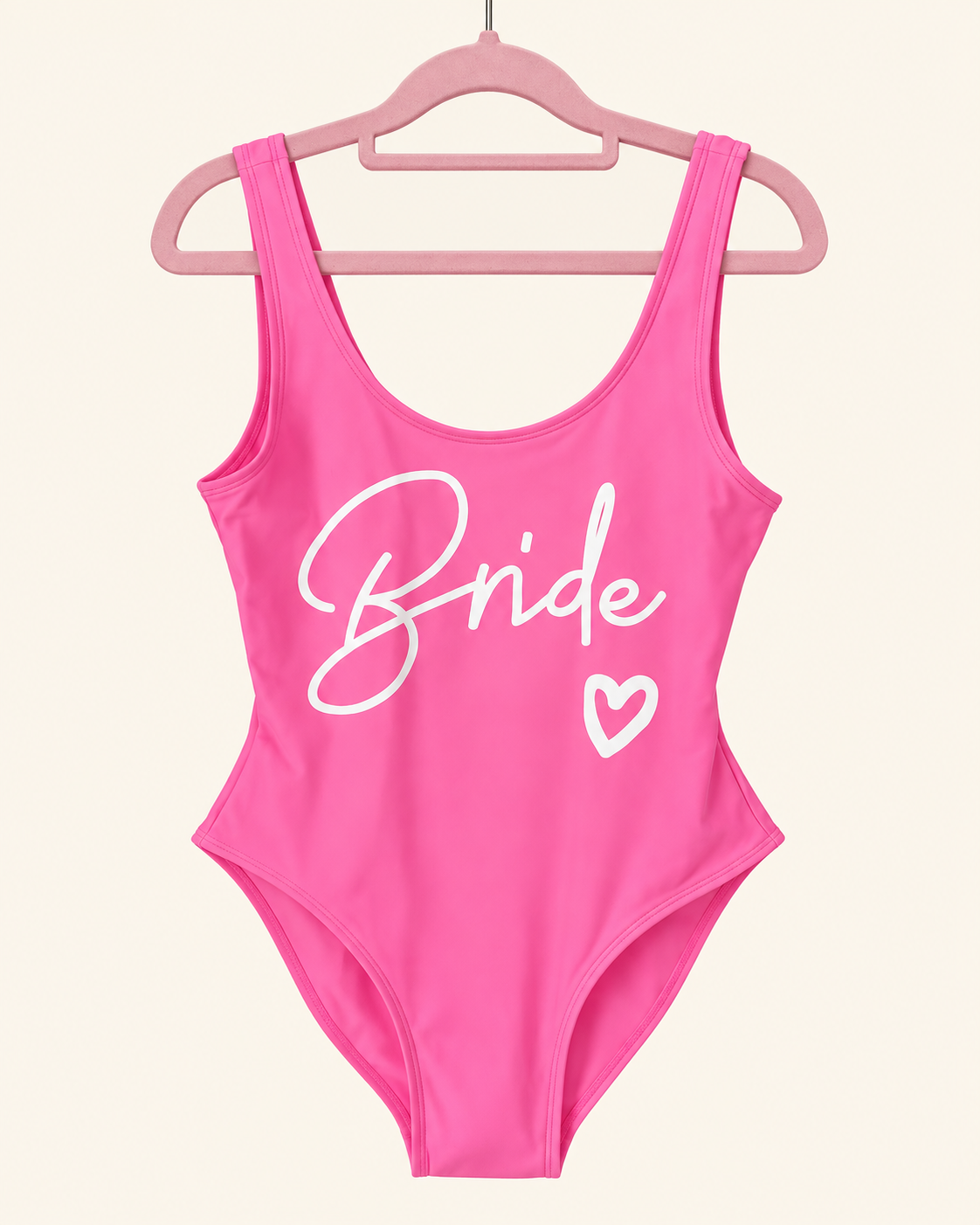 Traje de Baño Bride Rosa | Letras Doradas o Blancas | Tallas S, M y L