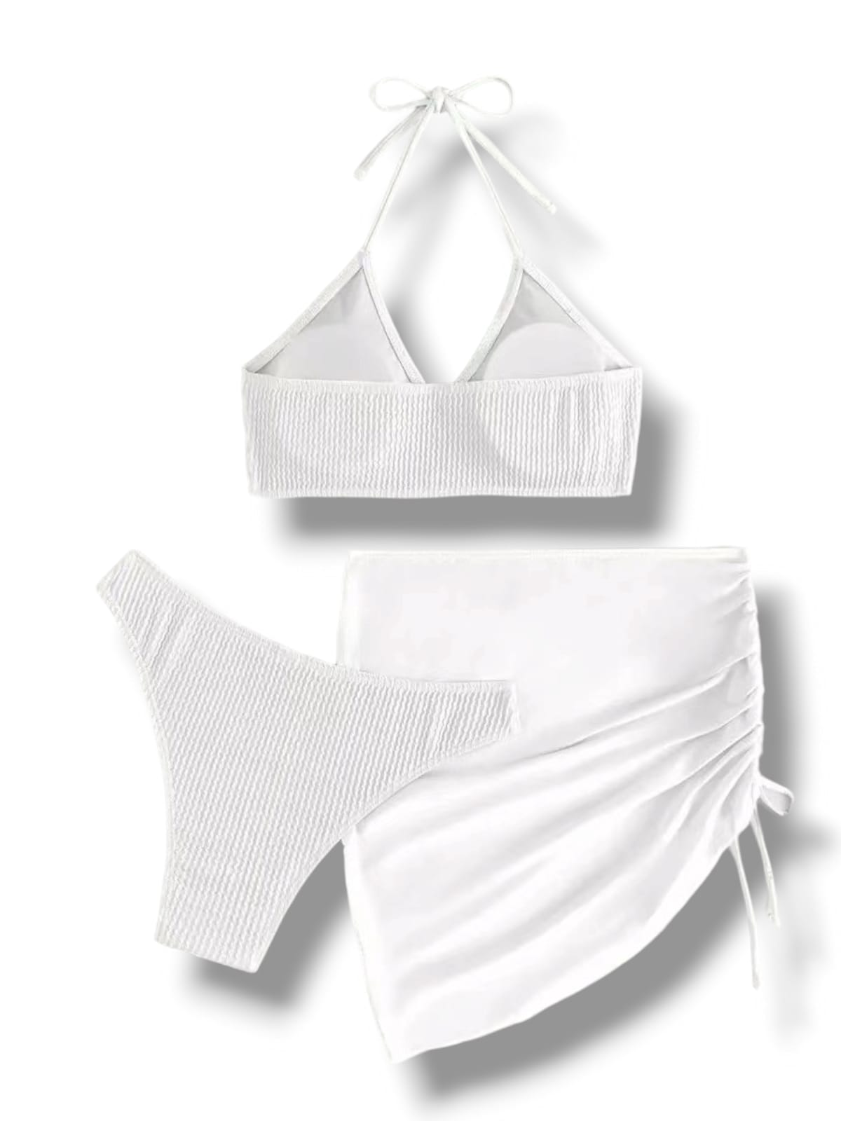 Conjunto Bikini cintura Alta Blanco